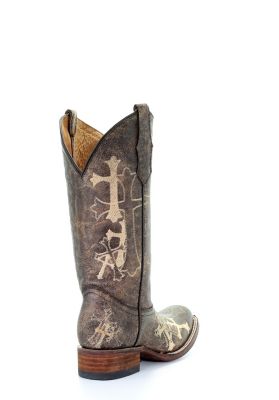 Image showing 6 th Corral Women's Big Embroidered Side 3 Cross Western Boots