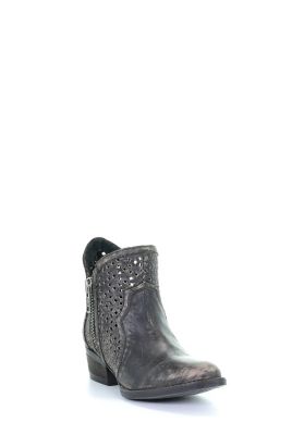 Corral Distressed Cutout with Zipper Boots