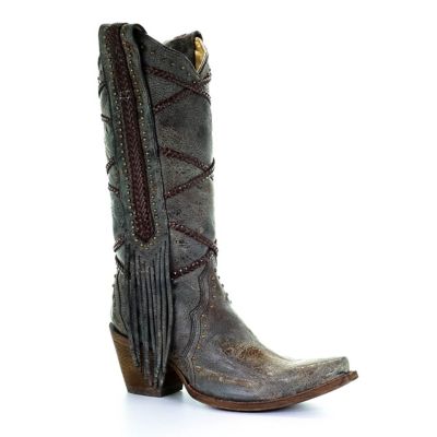 tassel riding boots