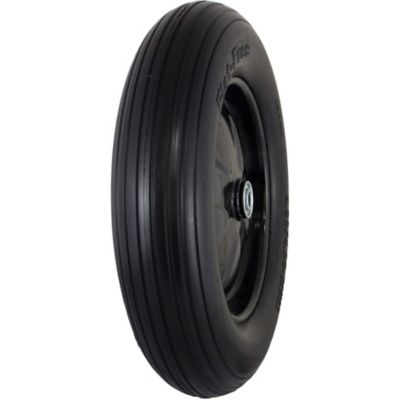 Heavy Duty Farm and Ranch Wheelbarrow Replacement Tire No Flat 2-Pack 16 In 