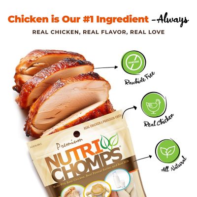 Image showing  6 in. Braided Peanut Butter, Chicken and Milk Flavor Dog Chew Treats, 6.24 oz.