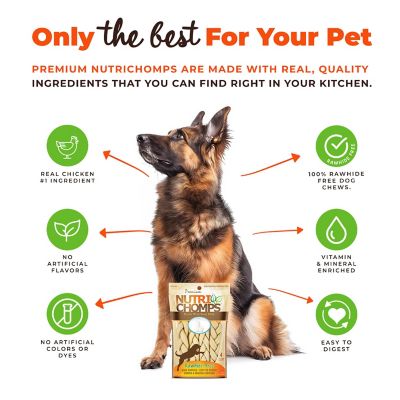 Image showing  6 in. Braided Peanut Butter, Chicken and Milk Flavor Dog Chew Treats, 6.24 oz.