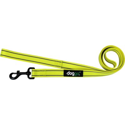 doggo Reflective Nylon Dog Leash, 5 ft., Neon Yellow