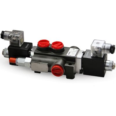 Chief 3,625 PSI Solenoid Control Valve, 21 GPM, 3 Spool, SAE 10/12 Inlet/Outlet, 12V, SAE 10