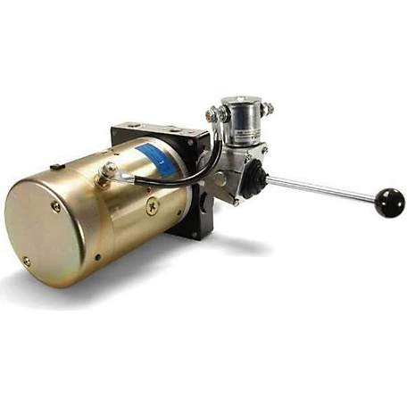 SPX 1.6 GPM 12VDC Single-Acting Hydraulic Power Unit, 3/8 in. NPT Ports, 2,500 PSI, Lever Operated, 3 qt. Poly Tank
