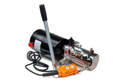 Maxim 1.3 GPM 12VDC Single-Acting Hydraulic Power Unit with Remote, 3/8 in. NPT Ports, 3,000 PSI, 6 qt. Steel Tank
