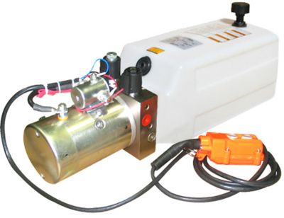 Maxim 1.3 GPM 12VDC Double-Acting Hydraulic Power Unit with Remote Control, SAE 6 Ports, 2,850 PSI, 1 gal. Poly Tank