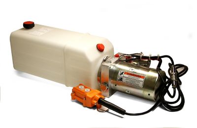 Maxim 1.3 GPM 12VDC Single-Acting Hydraulic Power Unit with Remote, SAE 6 Ports, 3,000 PSI, 2 gal. Poly Tank
