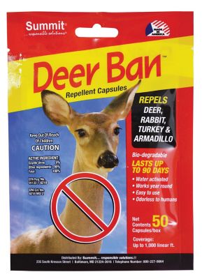 Summit Deer Ban Repellent Capsules, 1 packet with 50 capsules