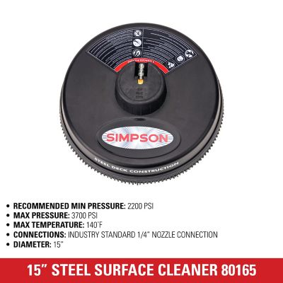Image showing  15 in. 3,700 PSI Pressure Washer Surface Cleaner
