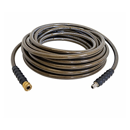 SIMPSON 3/8 in. x 150 ft. 4,500 PSI Cold Water Pressure Washer Replacement/Extension Steel Braided Monster Hose