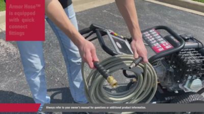 Image showing  3/8 x 200ft. Armor Hot and Cold Water Pressure Washer Replacement/Extension Hose, 4,500 PSI