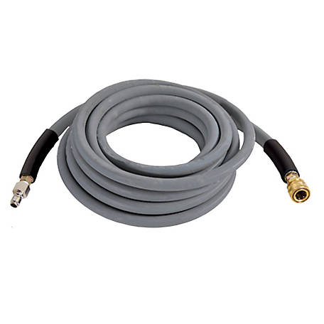 Fittings NEW BE Pressure Single Braid 50' 3/8-In Pressure Washer Rubber Hose w 