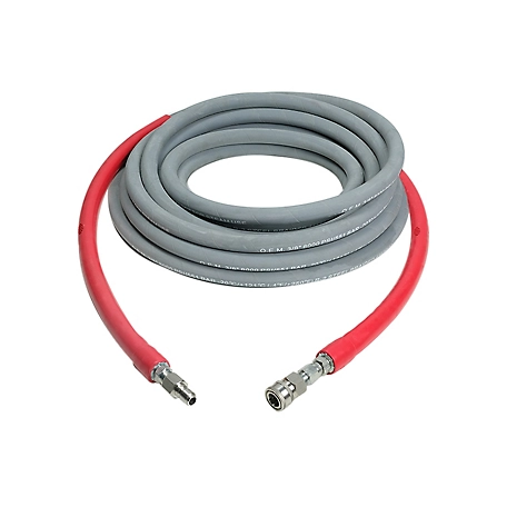 SIMPSON 3/8 in. x 100 ft. 8,000 PSI Wrapped Rubber Hot Water Pressure Washer Hose, 250 Degrees F, 41185
