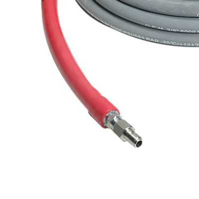 Image showing  1/2 x 50 ft. Wrapped Rubber Hot Water Pressure Washer Hose, 10,000 PSI, 250 Degrees F