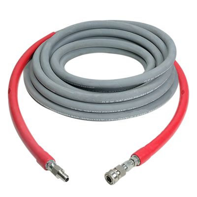 SIMPSON 1/2 in. x 100 ft. 10,000 PSI Wrapped Rubber Hot Water Pressure Washer Hose, 250 Degrees F, 41191