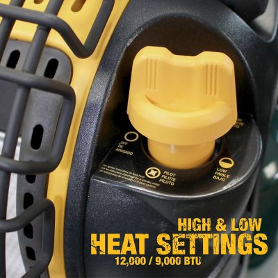 Image showing  Propane Cordless Portable Radiant Heater, 300 sq. ft., 12,000 BTU