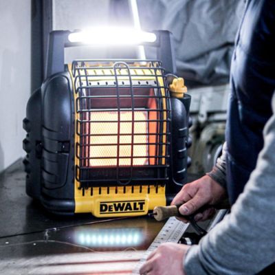 Image showing 9 th DEWALT Propane Cordless Portable Radiant Heater, 300 sq. ft., 12,000 BTU