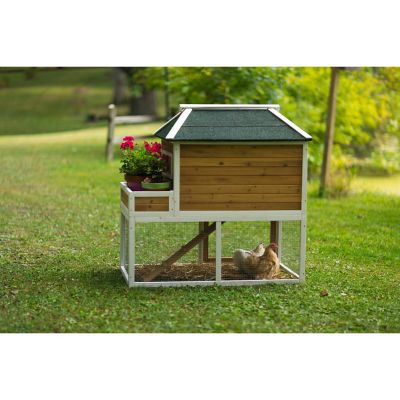 Image showing  Chicken Coop with Herb Planter, 3 to 4 Chicken Capacity