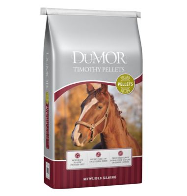 DuMOR Timothy Hay Pelleted Horse Feed, 50 lb.