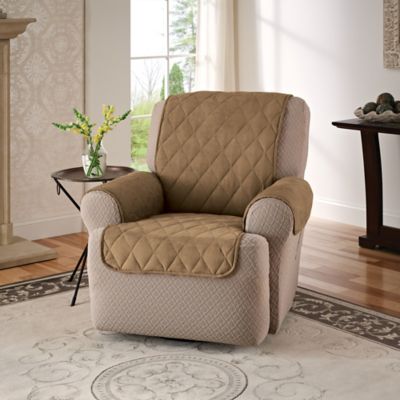 Innovative Textile Solutions Faux Suede Recliner Wing Chair