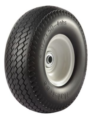 Image showing 10x3.5-4 No-Flat Tire Wheel, 5/8 in. Bore Size
