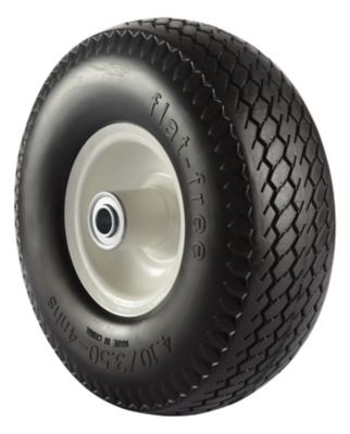Image showing 10x3.5-4 No-Flat Tire Wheel, 5/8 in. Bore Size