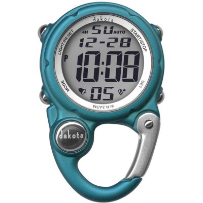 Dakota Women's Mini Digital Clip Watch, Aqua
