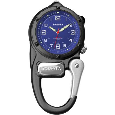 Dakota Men's Mini Clip Microlight Carabiner Watch, Black