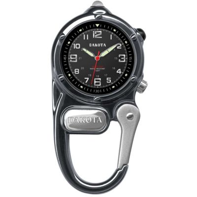 Dakota Men's Mini Clip Microlight Carabiner Watch, Gunmetal