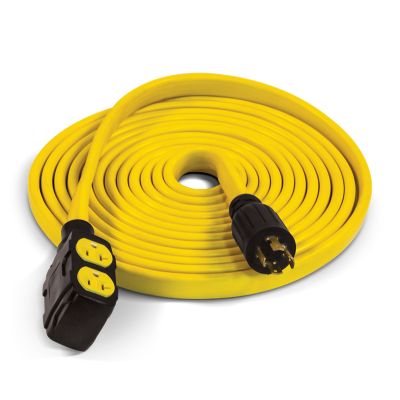 Champion Power Equipment 25 ft. 125-250V 30A Flat Generator Extension Cord Durable, Heavy Duty and east to see yellow!!