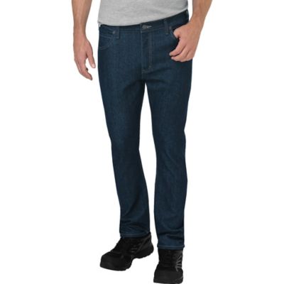 Dickies Men's Tough Max Regular Fit Mid-Rise FLEX Straight Leg 5-Pocket Denim Work Jeans