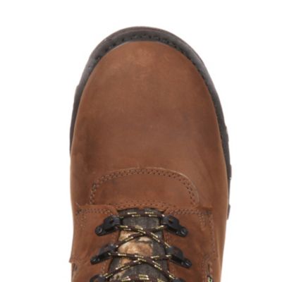 Image showing 4 th Rocky Men's Mossy Oak Break-Up BearClaw 3-D Waterproof Insulated Lace-Up Outdoor Boots, 10 in.