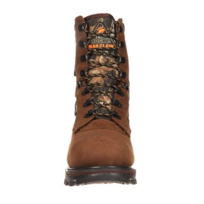 Image showing 3 th Rocky Men's Mossy Oak Break-Up BearClaw 3-D Waterproof Insulated Lace-Up Outdoor Boots, 10 in.