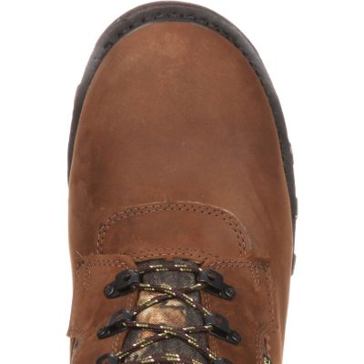 Image showing 6 th Rocky Men's Mossy Oak Break-Up BearClaw 3-D Waterproof Insulated Lace-Up Outdoor Boots, 10 in.