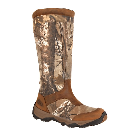 Rocky Men's 17 in. Realtree Retraction Waterproof Snake Hunting Boots ...