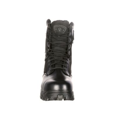 Rocky Mens Alpha Force 8 Inch Side Zip ST Work Boot