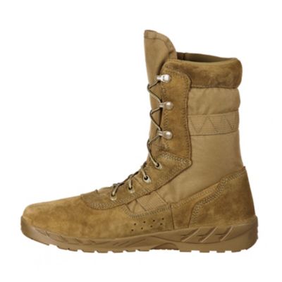 Image showing  Men's Coyote C7 Lace-Up Commercial Military Boots, 8 in.