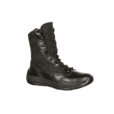 black rocky work boots