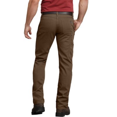 Image showing 1 th Dickies Men's Regular Fit Mid-Rise Flex Straight Leg Tough Max Duck Carpenter Work Pants
