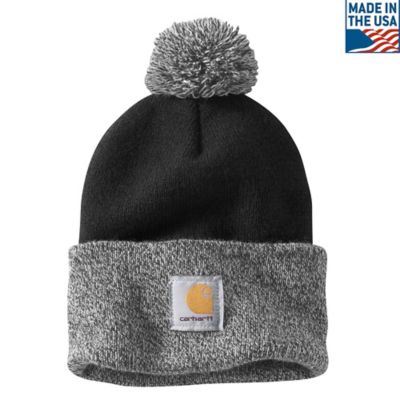 Carhartt Women's Cuffed Acrylic Knit Beanie with Pom