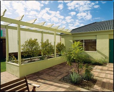 Image showing  90% UV Knitted Shade Fabric, 6 ft. x 15 ft., Prepack Roll, Wheat