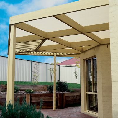 Coolaroo 6 ft. x 100 ft. 90% UV Knitted Shade Fabric Roll, Wheat