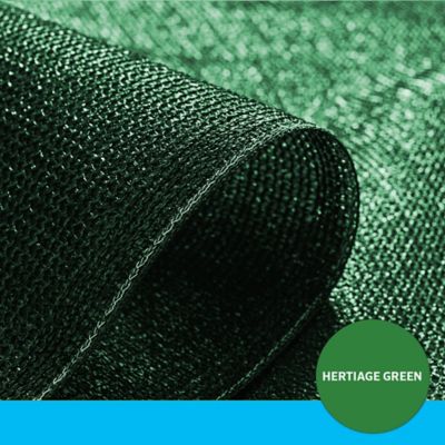 Image showing  12 ft. x 50 ft. 90% UV Knitted Fabric Shade Roll, Heritage Green