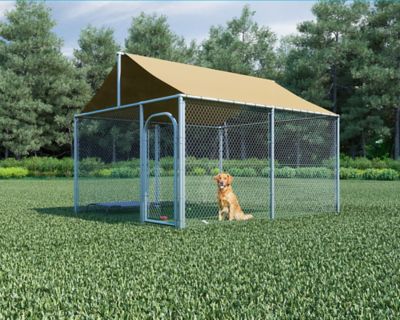 Image showing  90% UV Knitted Shade Fabric, 12 ft. x 50 ft. Roll, Wheat