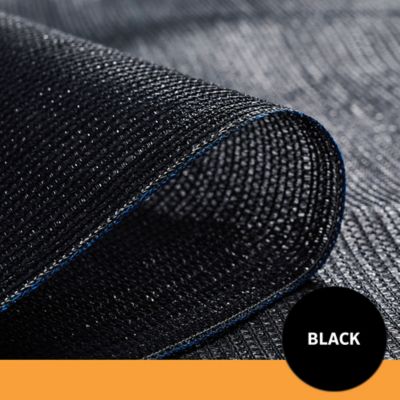 Image showing  12 ft. x 50 ft. 70% UV Block, Knitted Fabric Shade Roll, Black