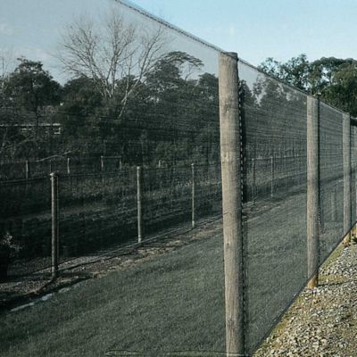 Image showing  6 ft. x 100 ft. 50% UV Knitted Shade Fabric Roll, Black