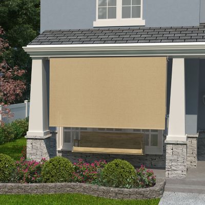 Coolaroo 8 ft. x 6 ft. 90% UV Exterior Roller Shade, Southern Sunset