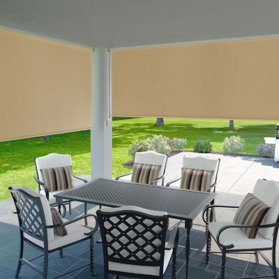 Image showing  10 ft. x 6 ft. 90% UV Exterior Roller Shade, Southern Sunset