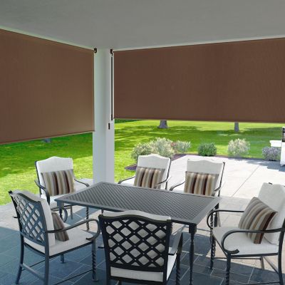 Image showing  6 ft. x 6 ft. 90% UV Block, Exterior Roller Shade, Mocha